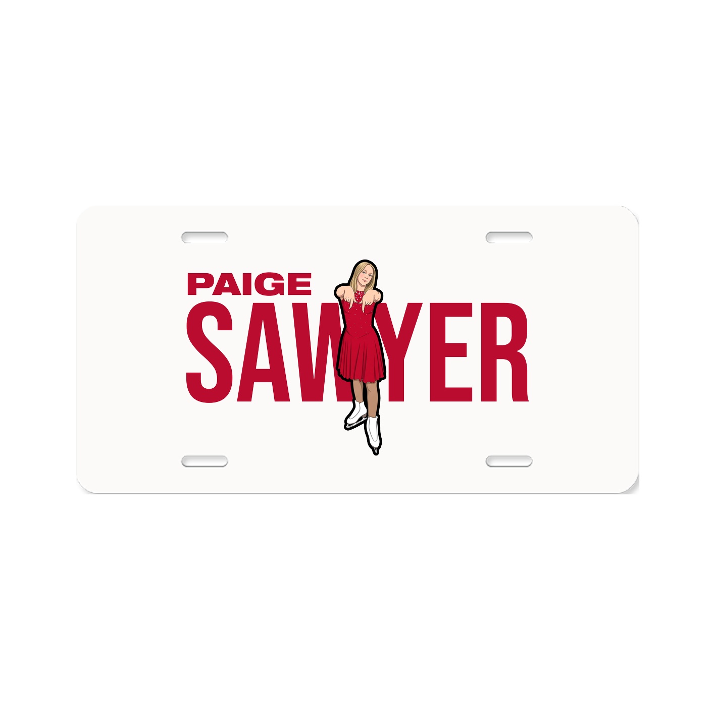 License Plate — Player Name in Classic
