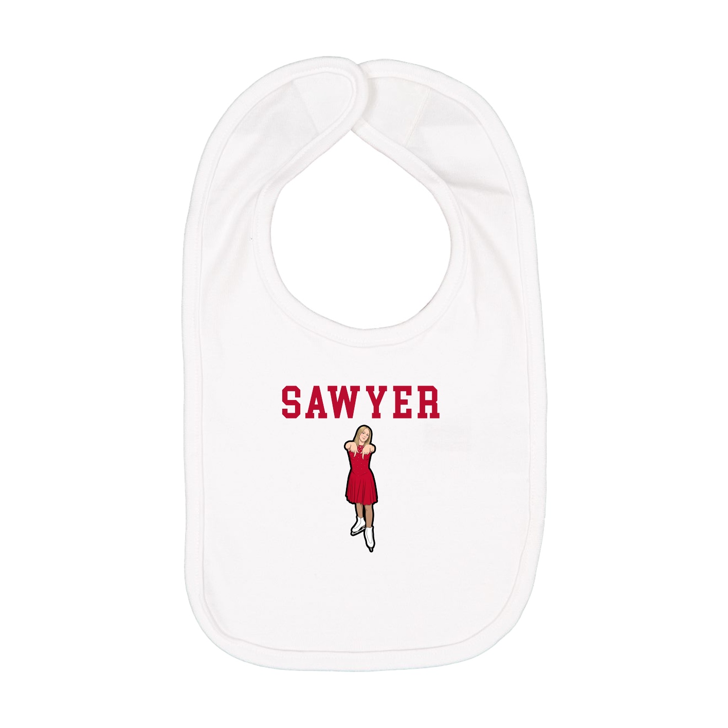 Infant Bib — Shirsey in White
