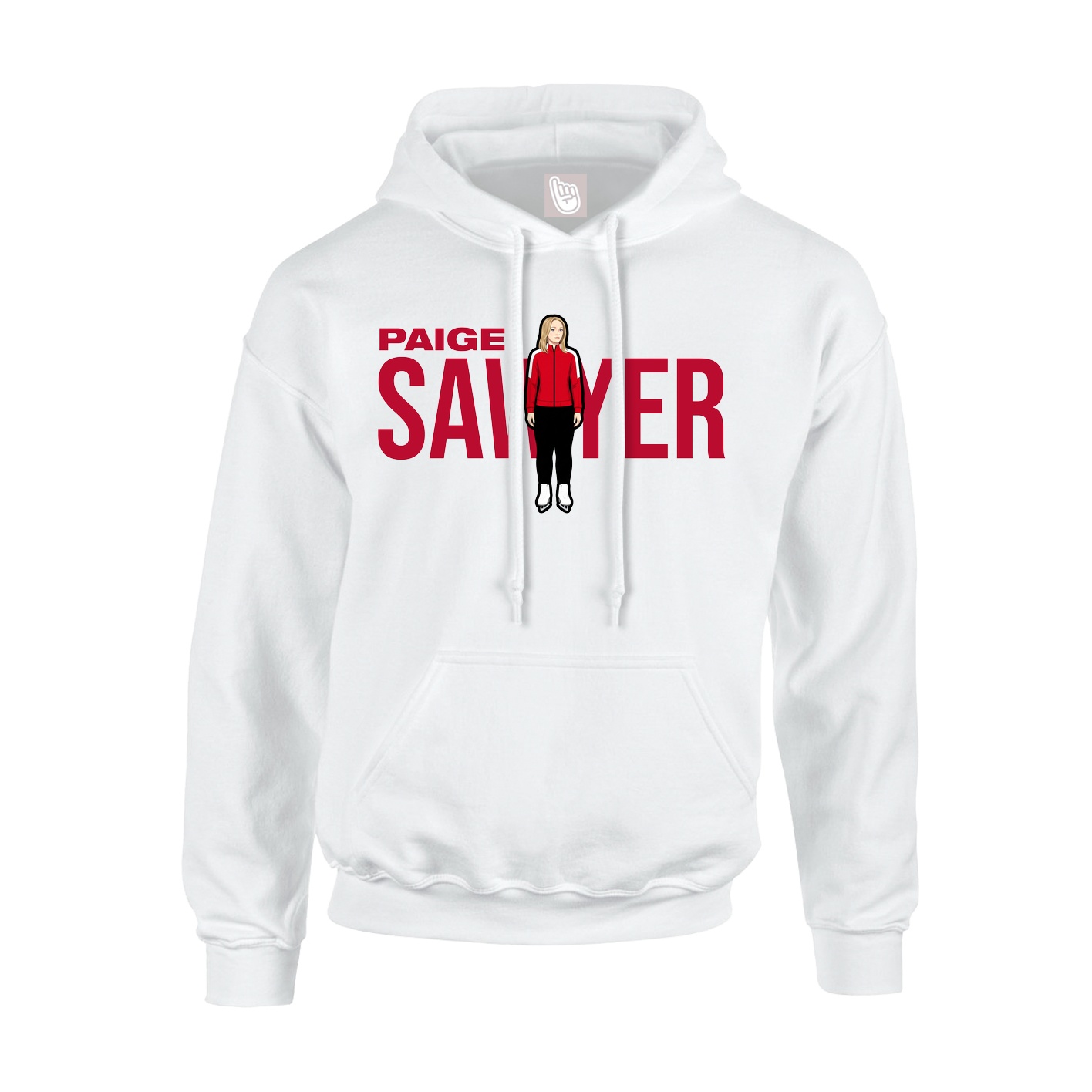 Youth Hoodie — Player Name in White