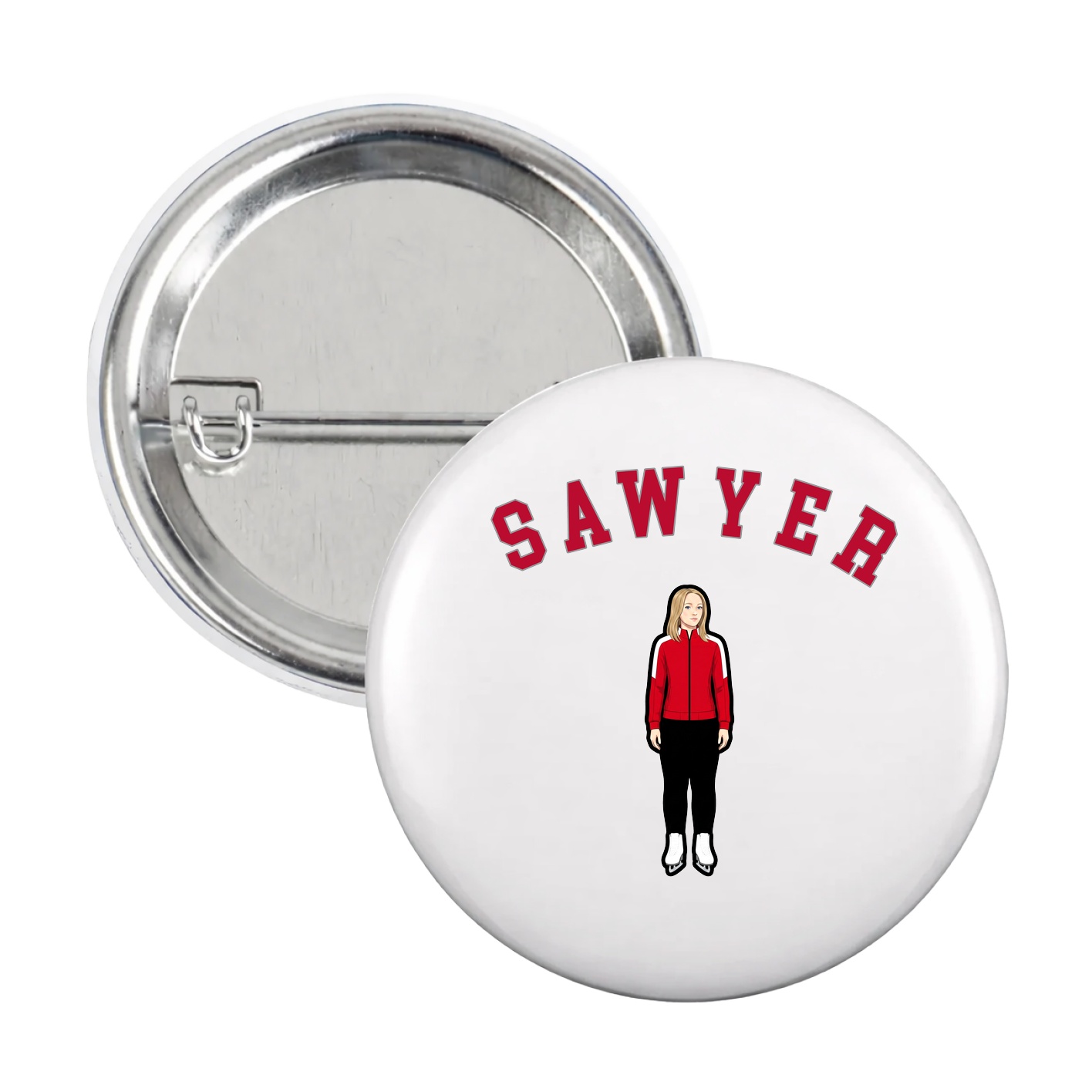 Game Day Button — Shirsey Arch in White