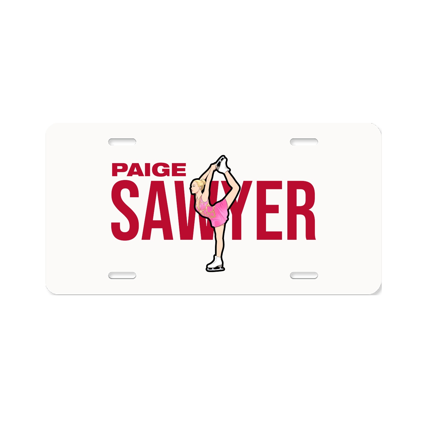 License Plate — Player Name in Classic