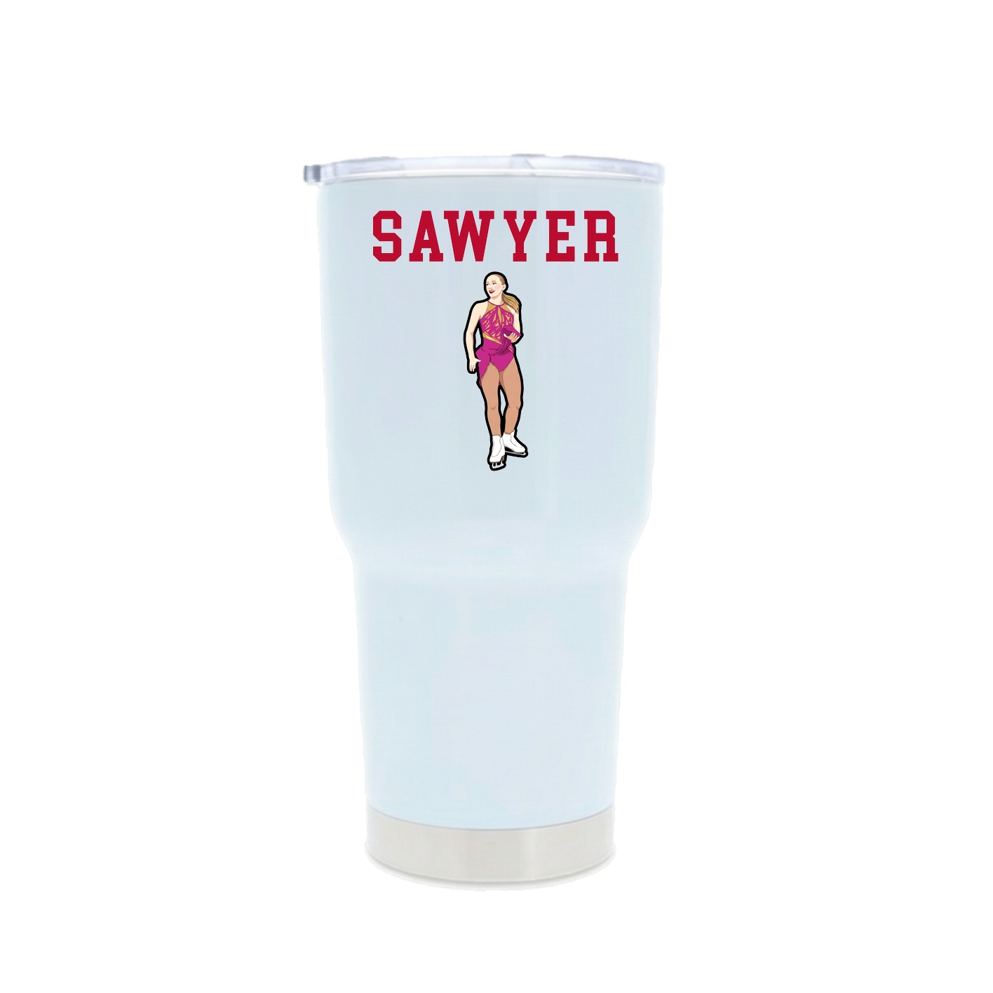 30oz Stainless Steel Tumbler — Shirsey in White