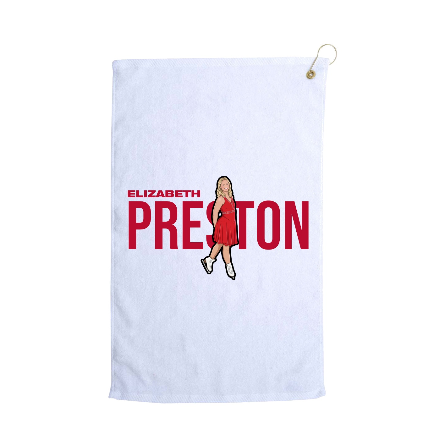 Golf Towel — Player Name in White