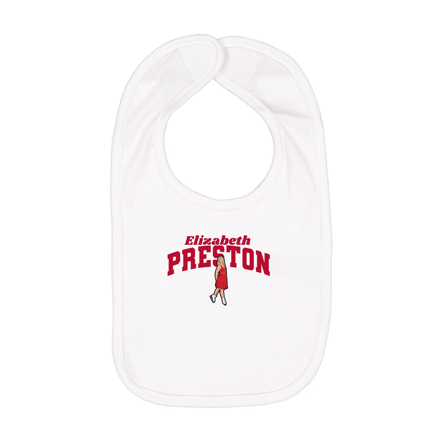 Infant Bib — Signature Arch in White