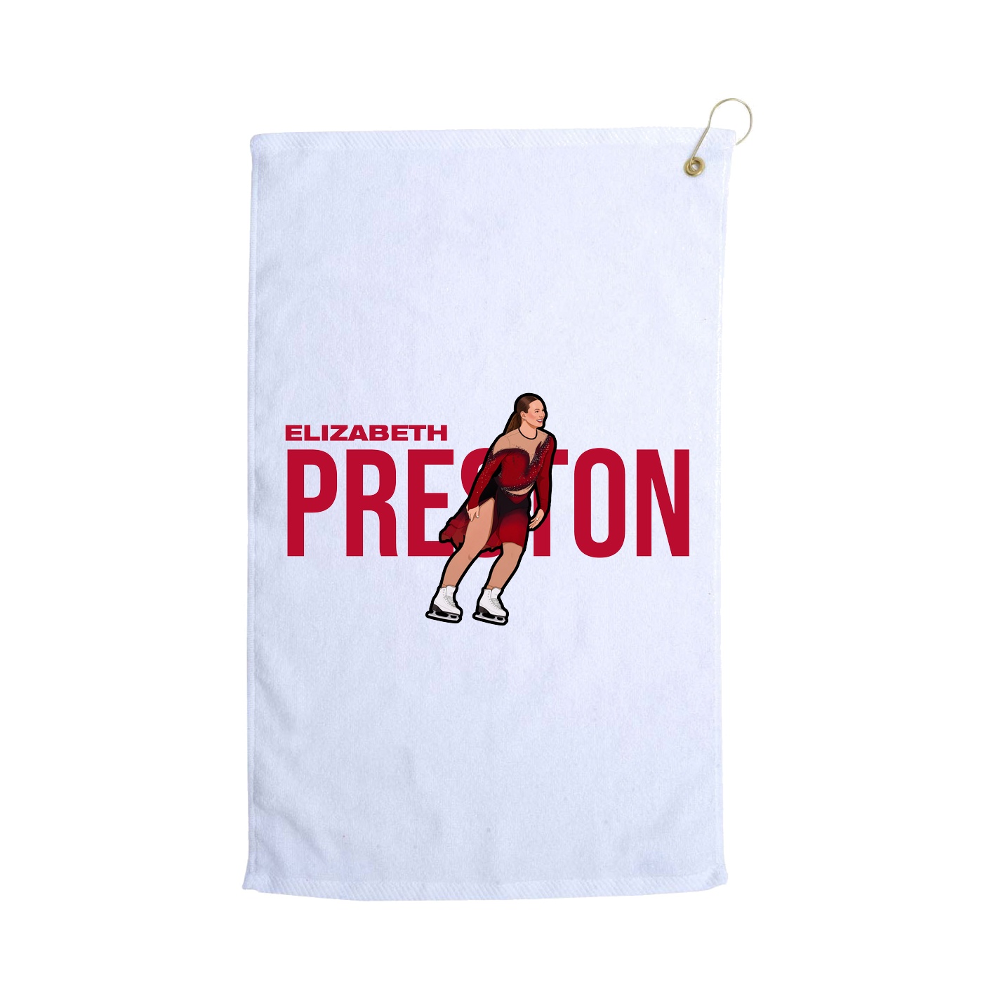 Golf Towel — Player Name in White