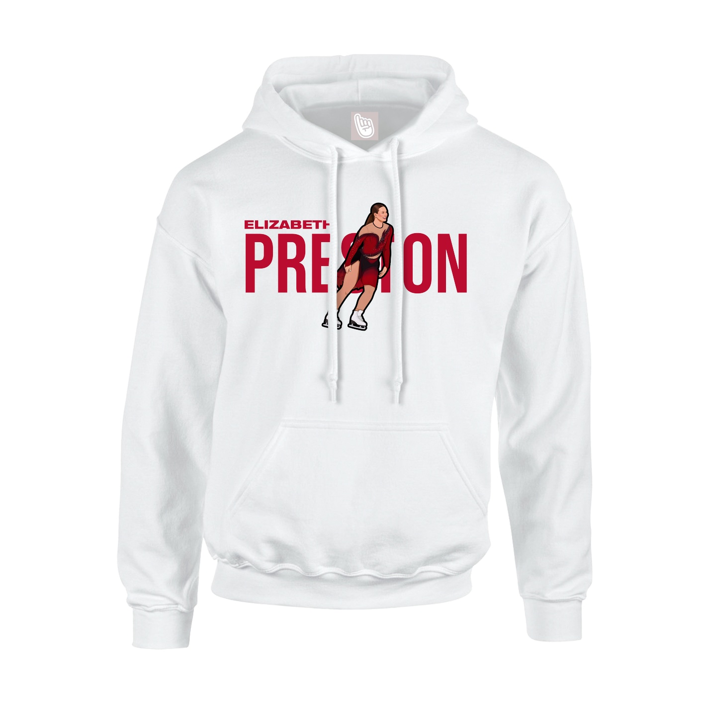 Youth Hoodie — Player Name in White