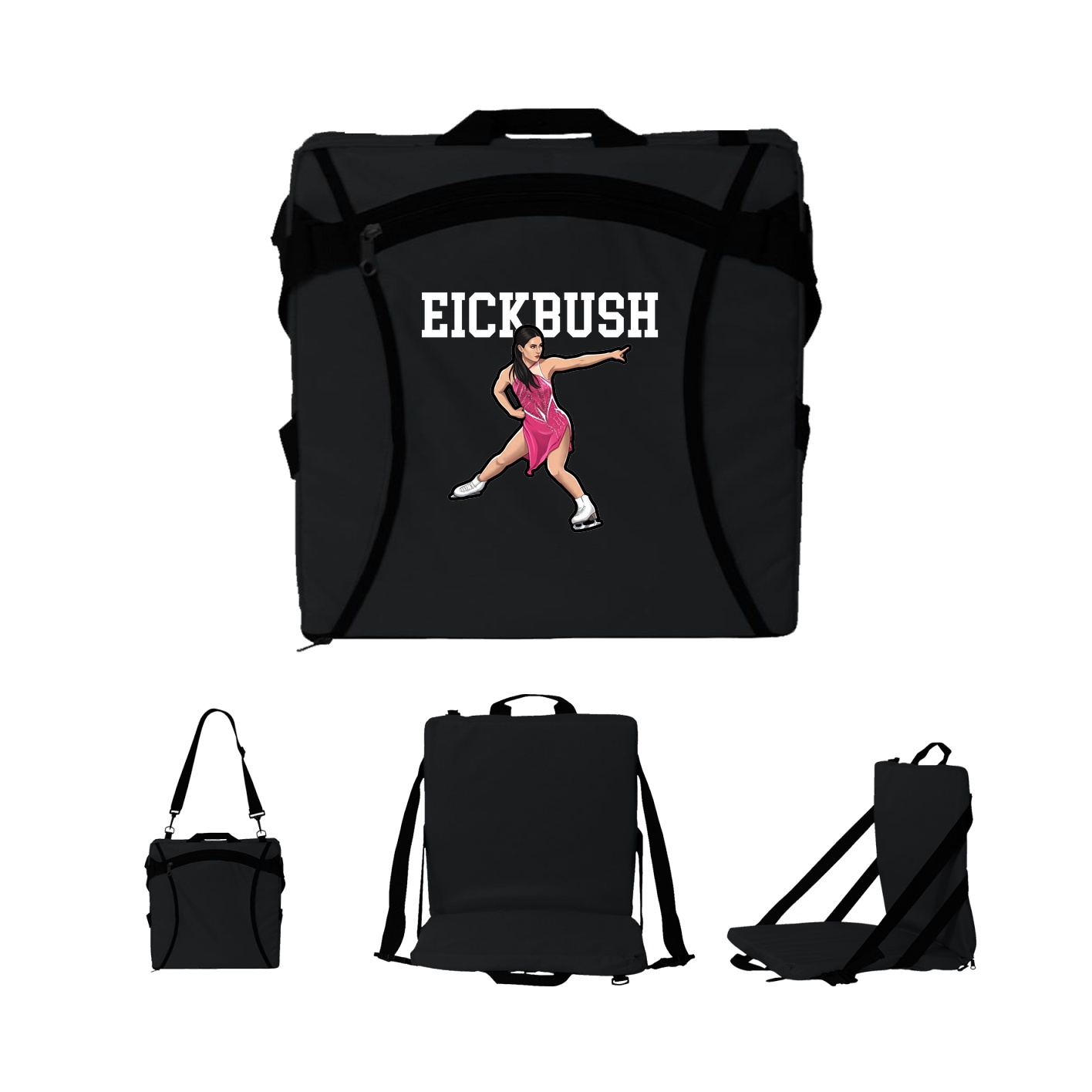 Folding Stadium Seat — Shirsey in Black
