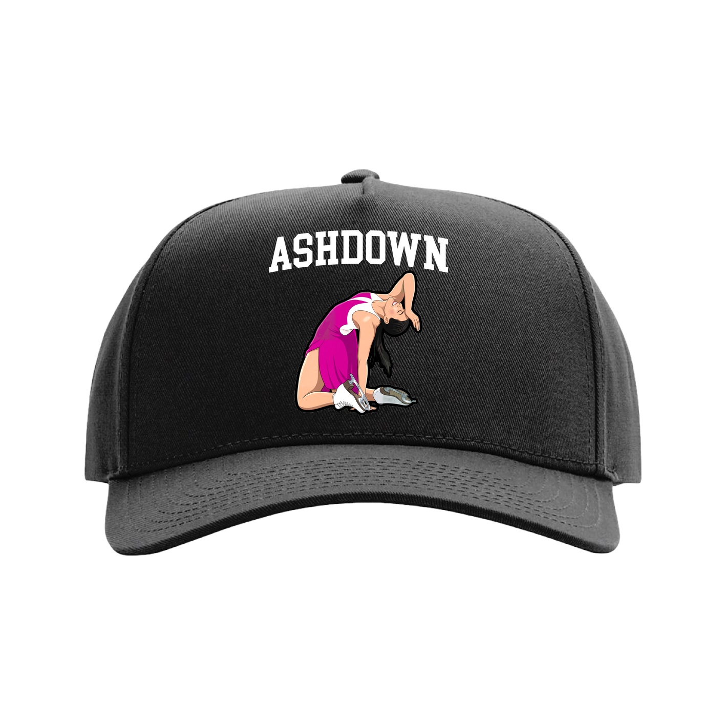 Full Fabric Five-Panel Champ Cap — Shirsey in Black