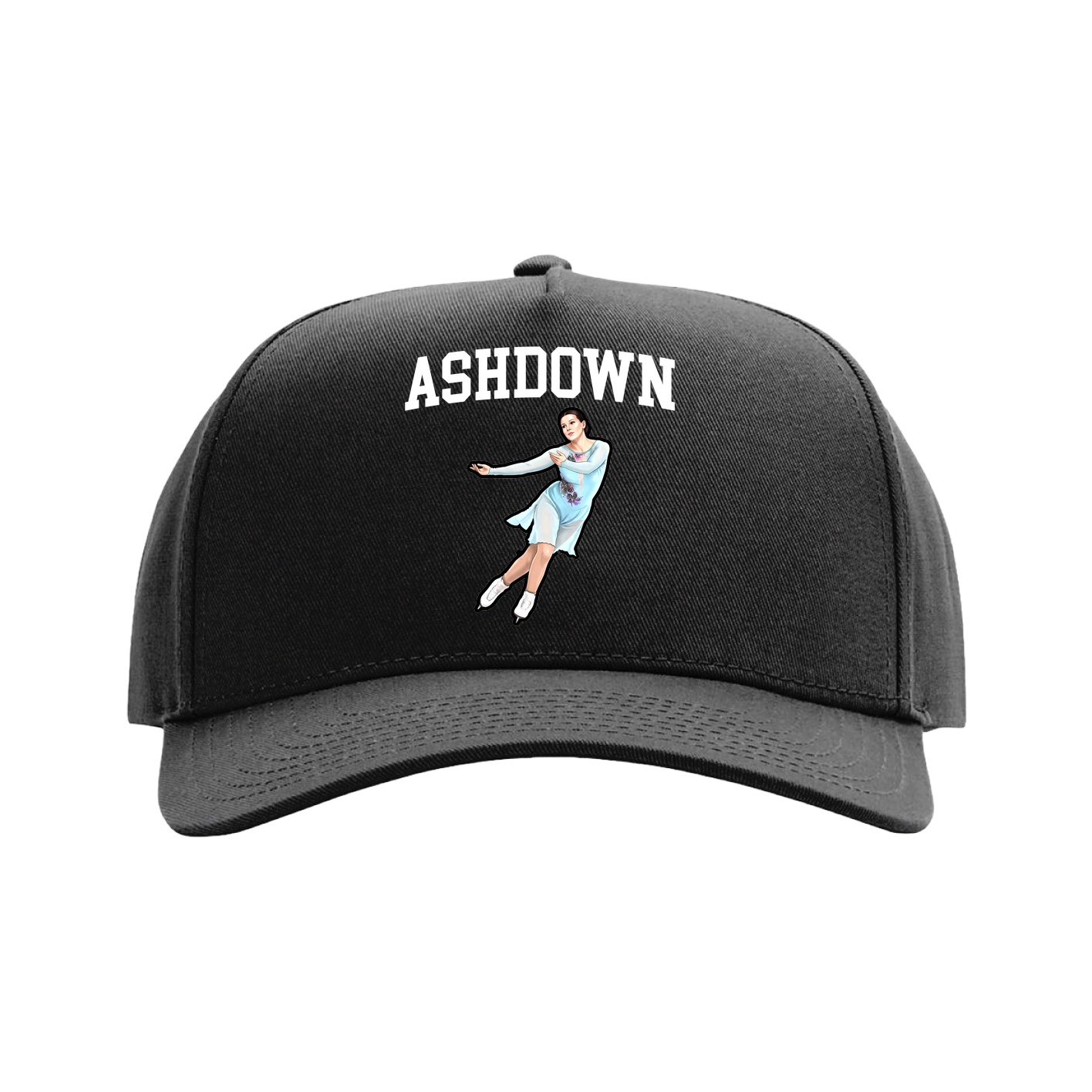 Full Fabric Five-Panel Champ Cap — Shirsey in Black