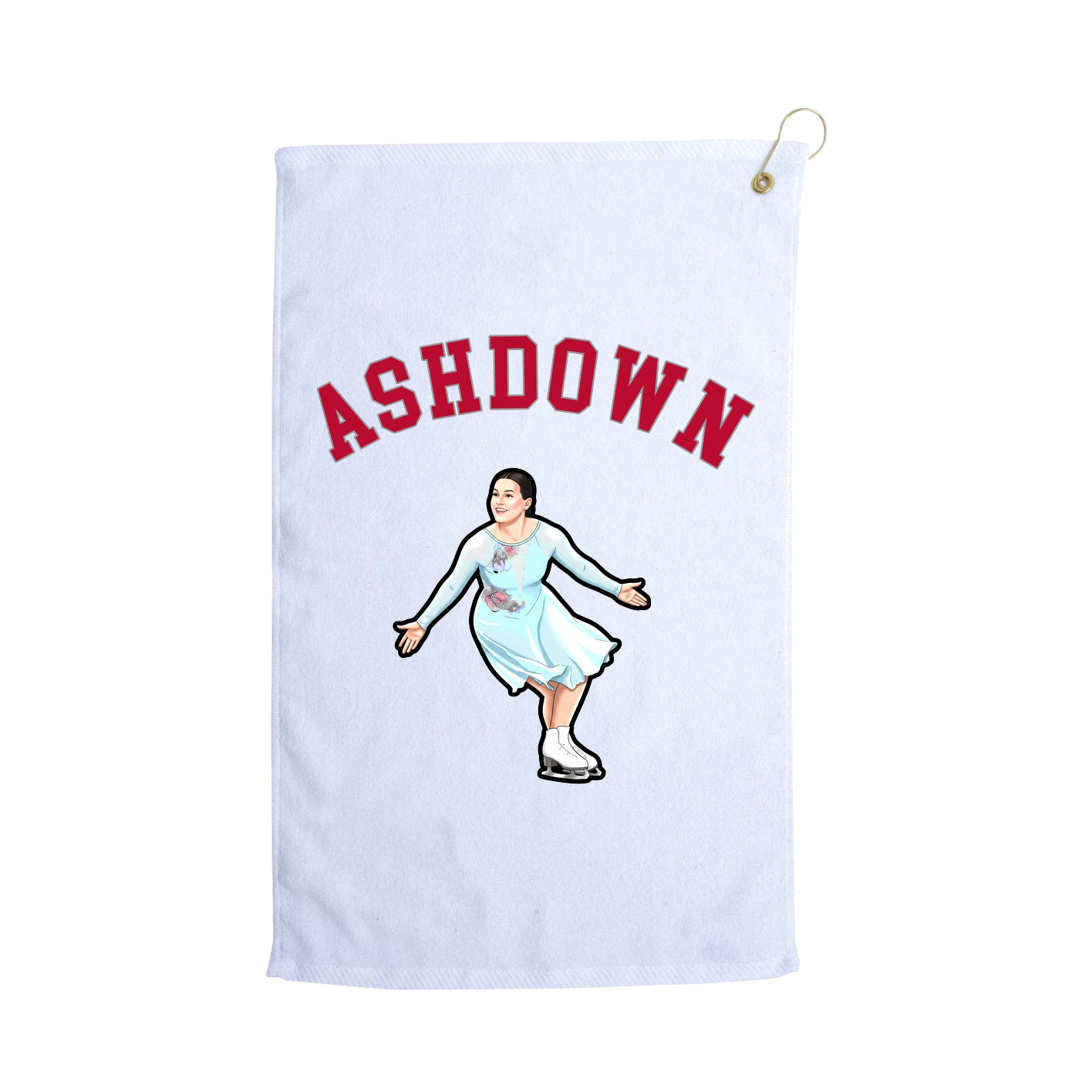 Golf Towel — Shirsey Arch in White