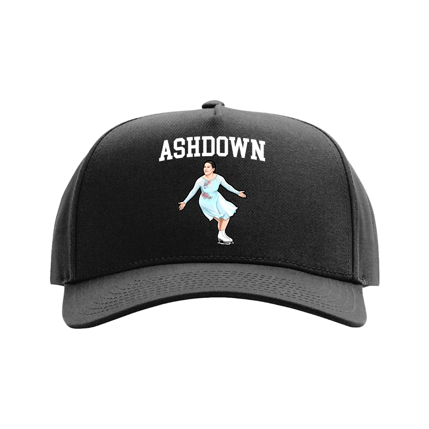 Full Fabric Five-Panel Champ Cap — Shirsey in Black