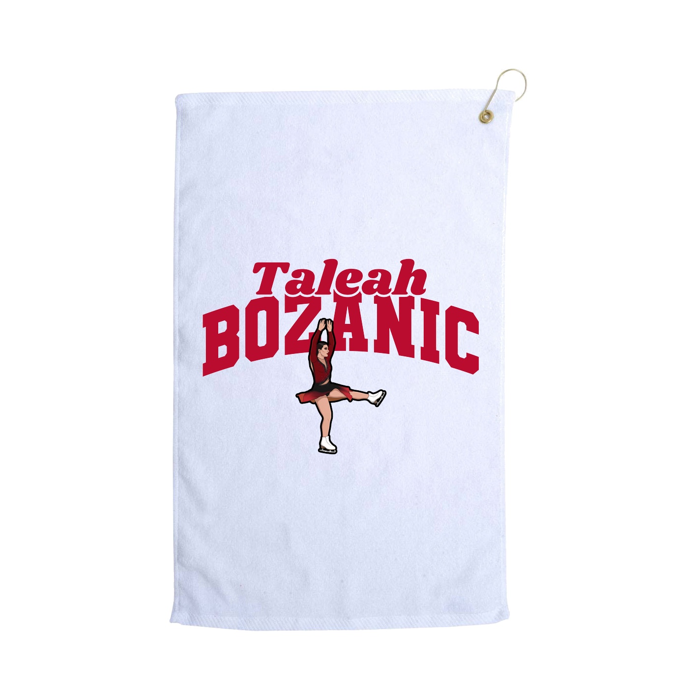 Golf Towel — Signature Arch in White