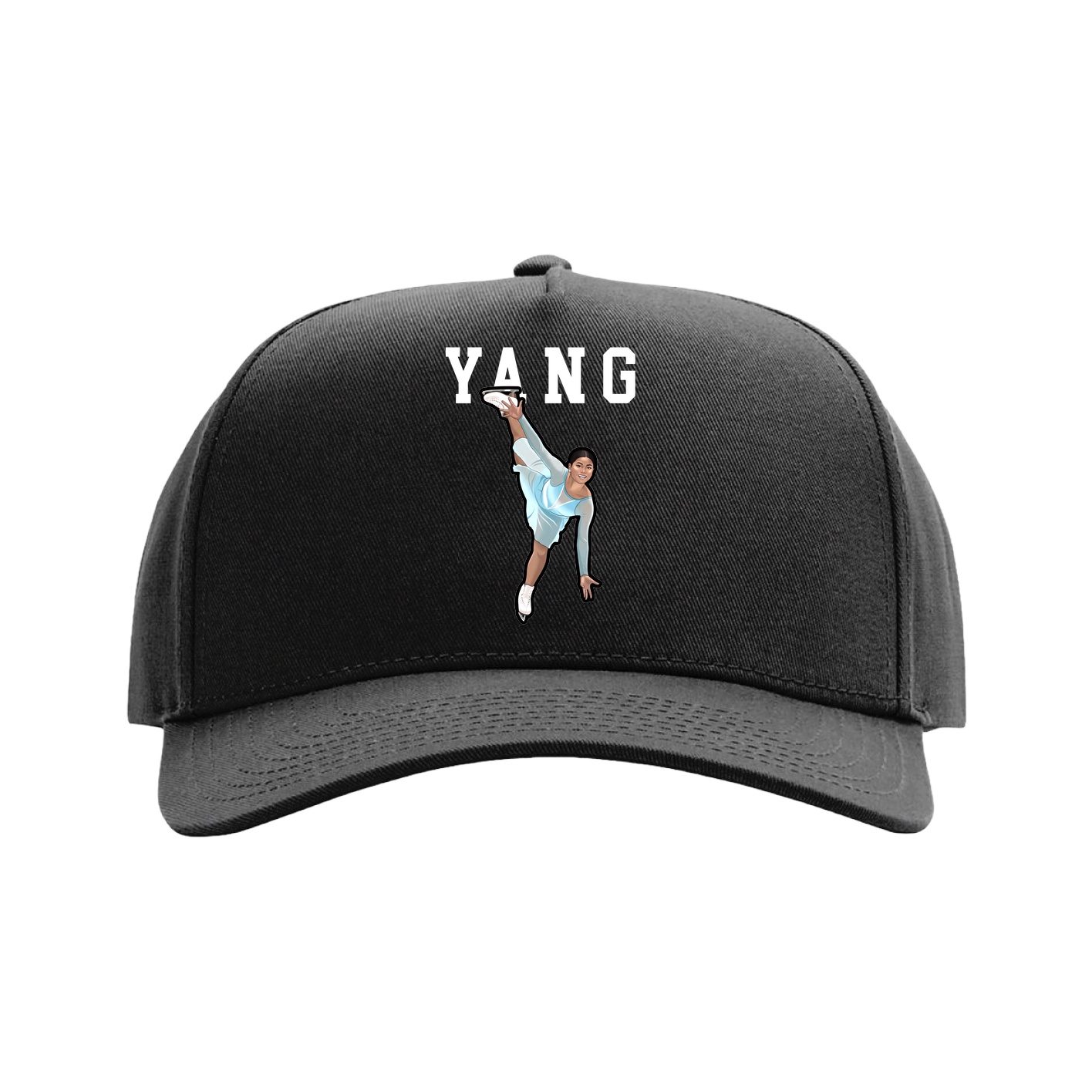 Full Fabric Five-Panel Champ Cap — Shirsey in Black