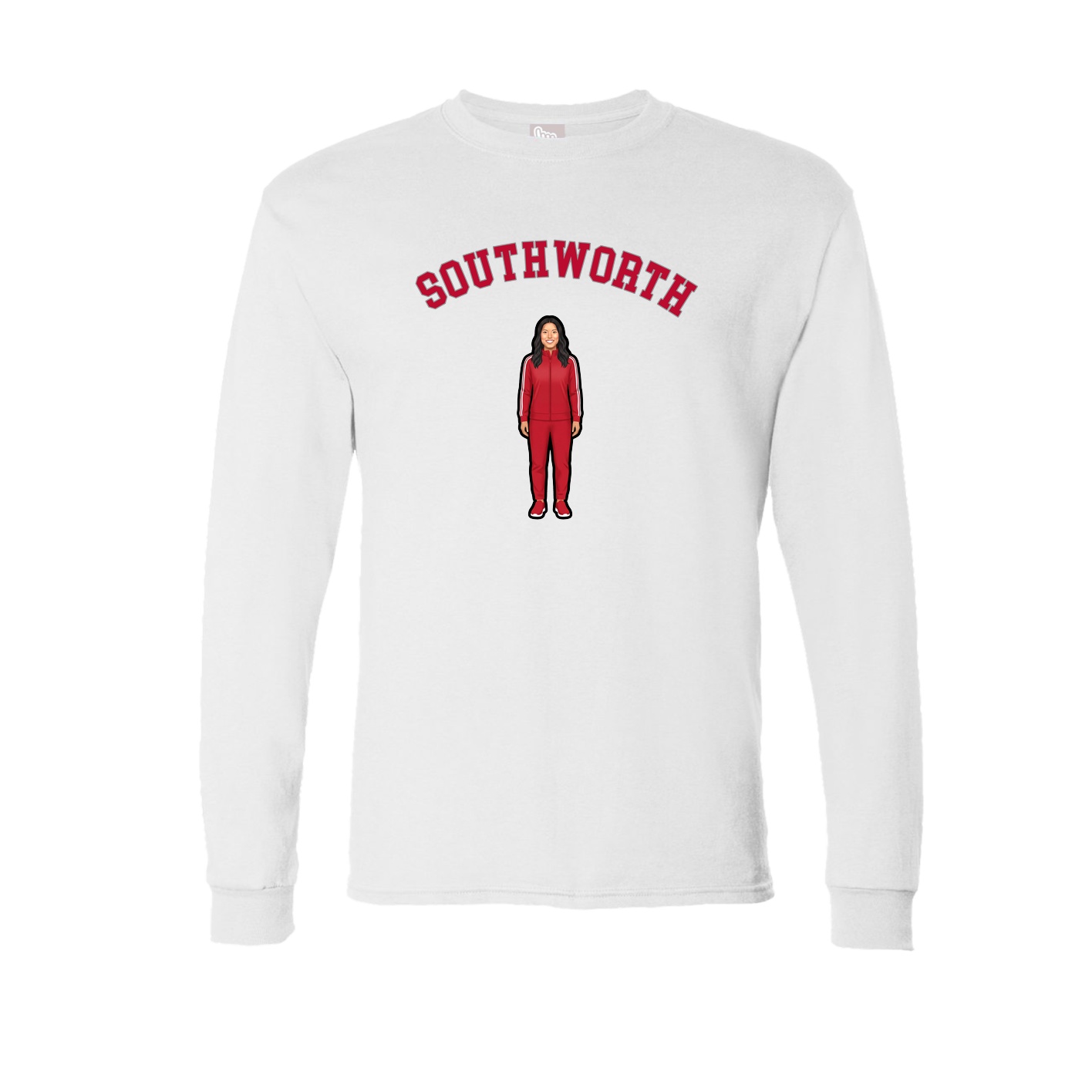 Long Sleeve Tee — Shirsey Arch in White