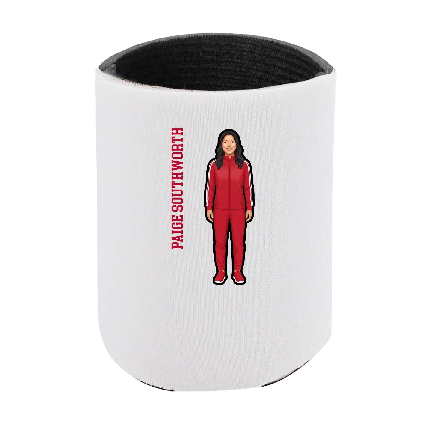 Can Holder — Name Vertical in White