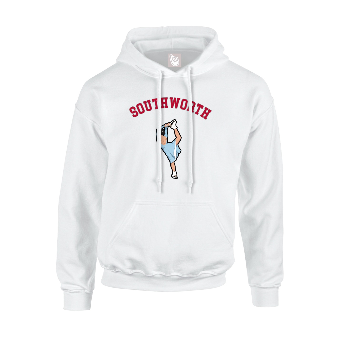 Youth Hoodie — Shirsey Arch in White