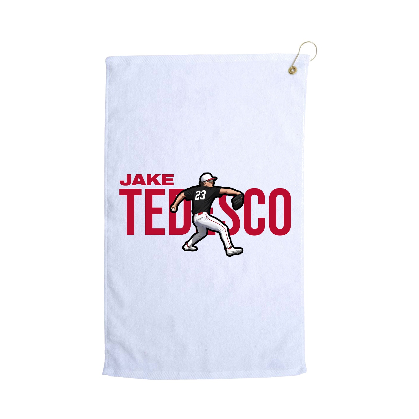 Golf Towel — Player Name in White