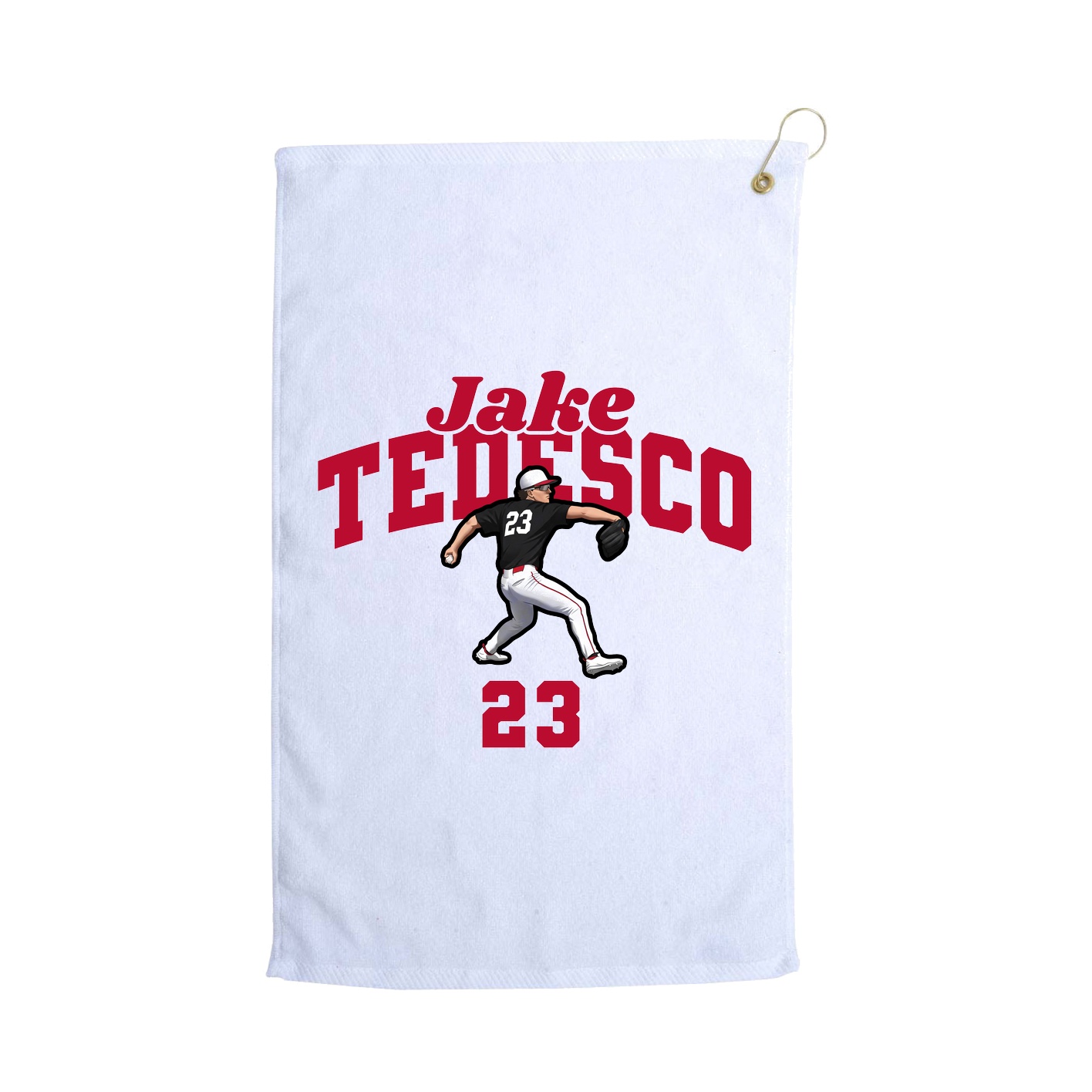 Golf Towel — Signature Arch in White