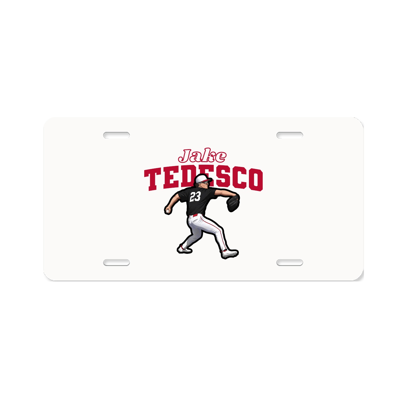 License Plate — Name Arch in Classic