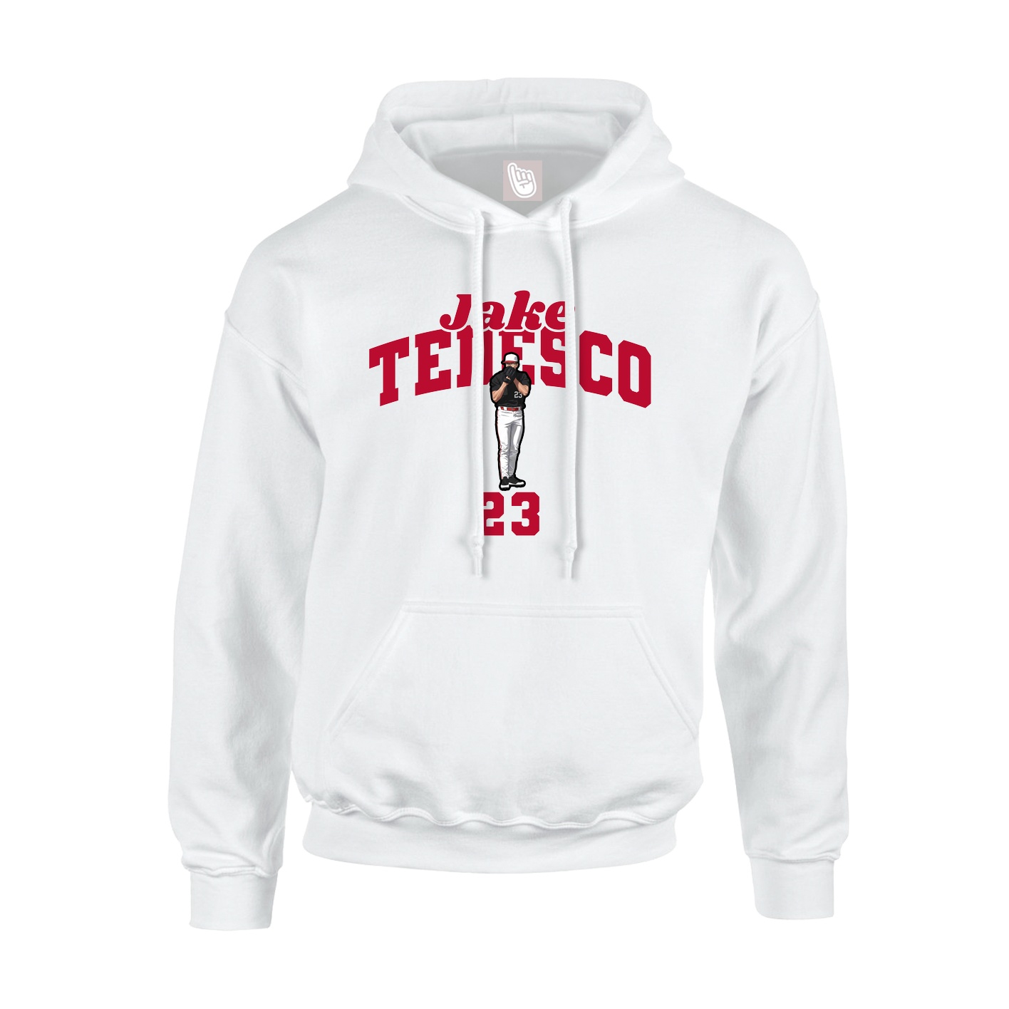 Hoodie — Signature Arch in White