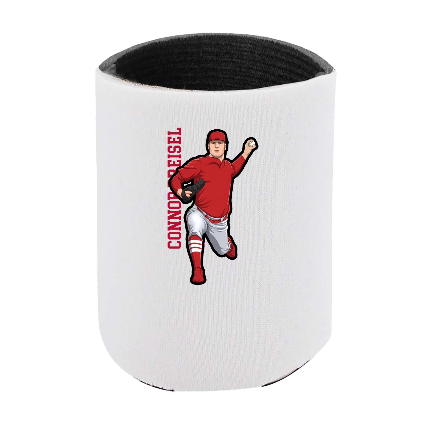 Can Holder — Name Vertical in White