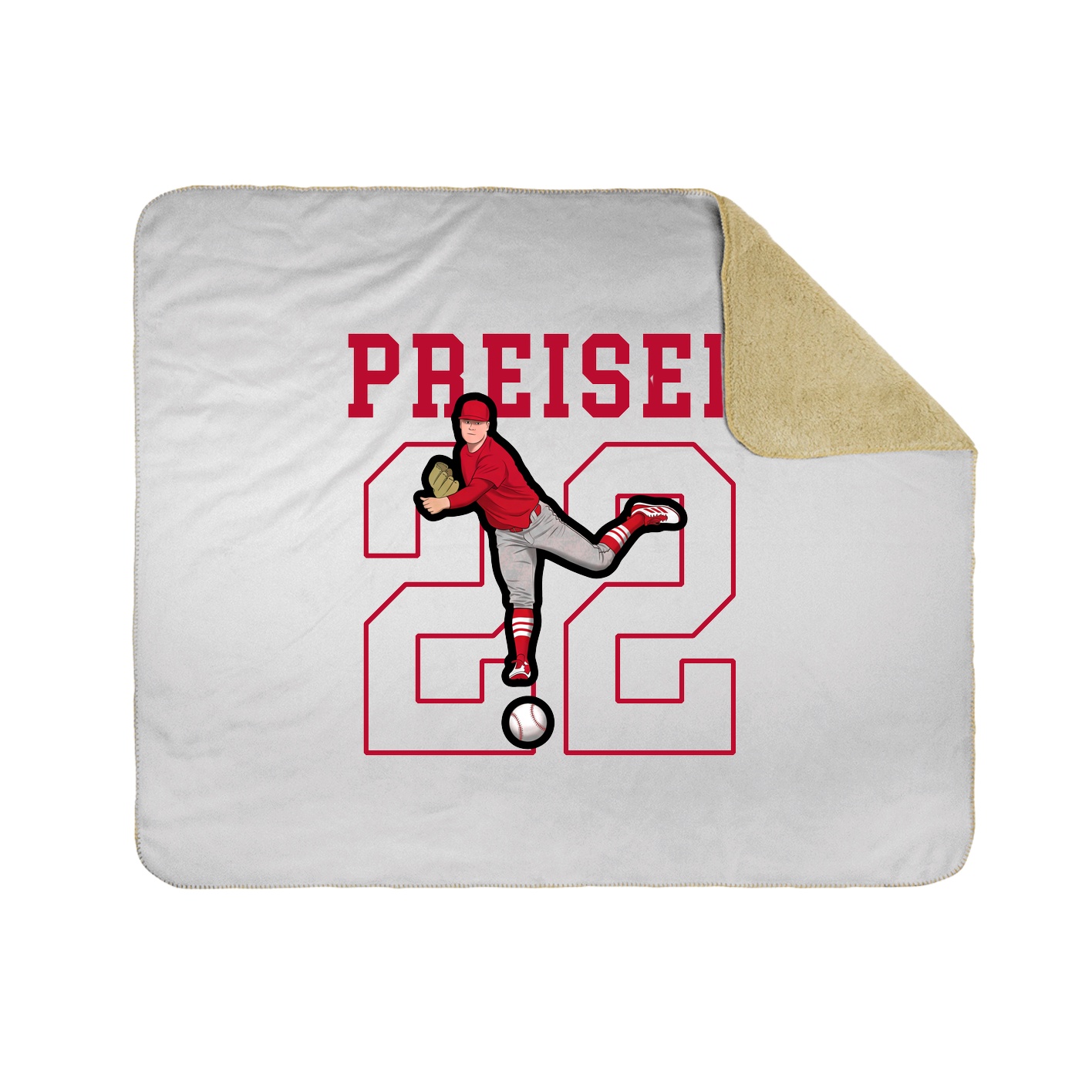 Throw Blanket — Shirsey in White