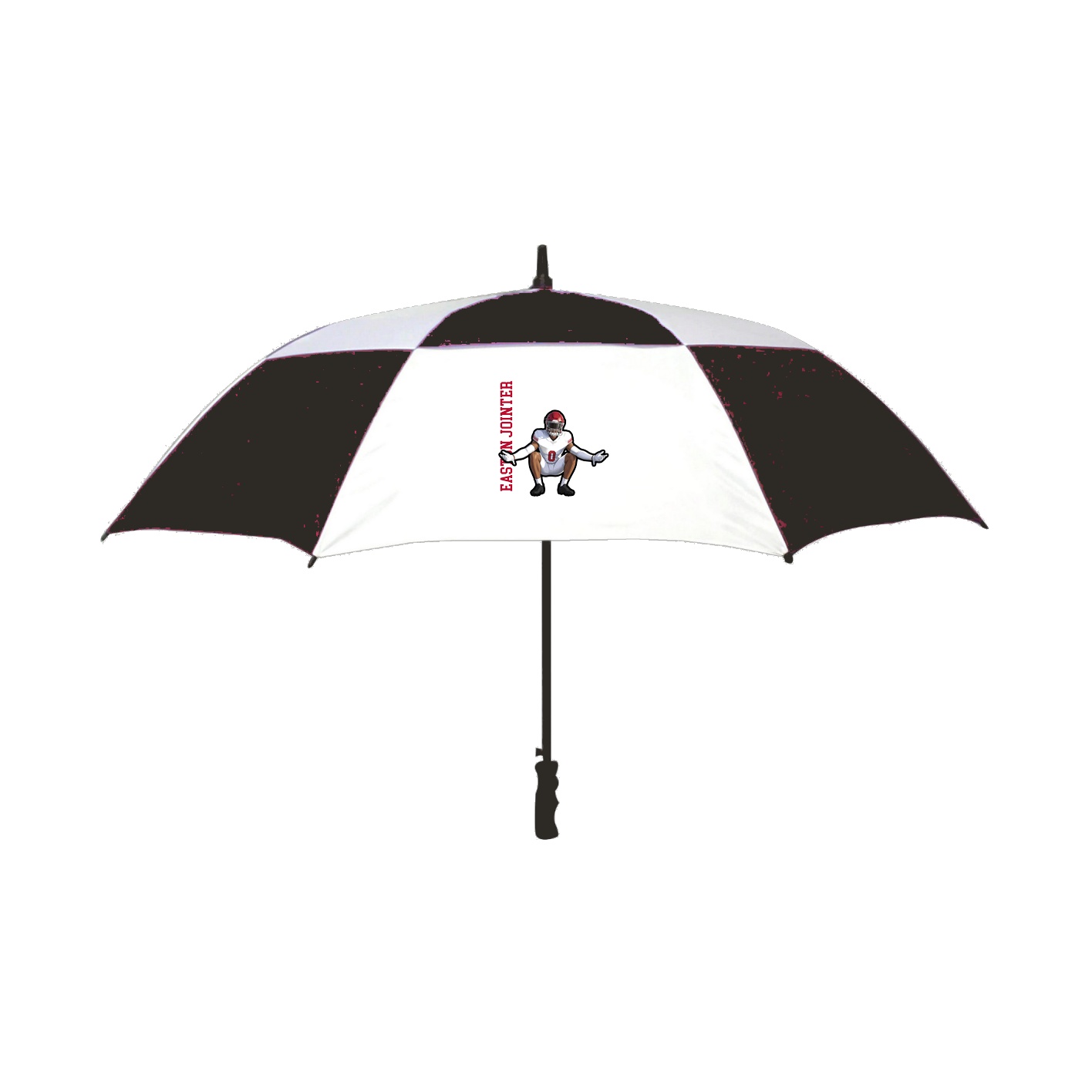 Golf Umbrella — Name Vertical in Black
