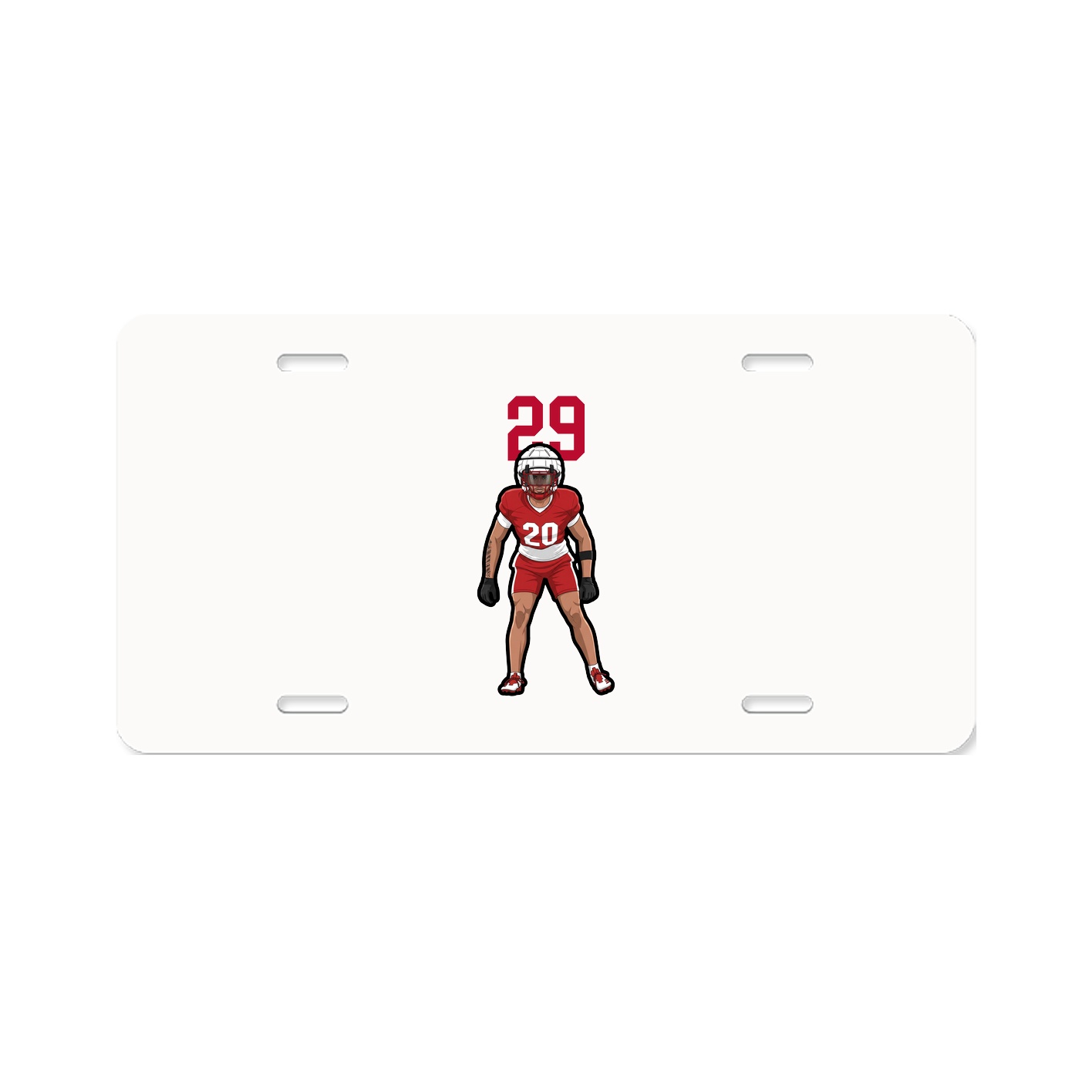 License Plate — Number Top in Classic
