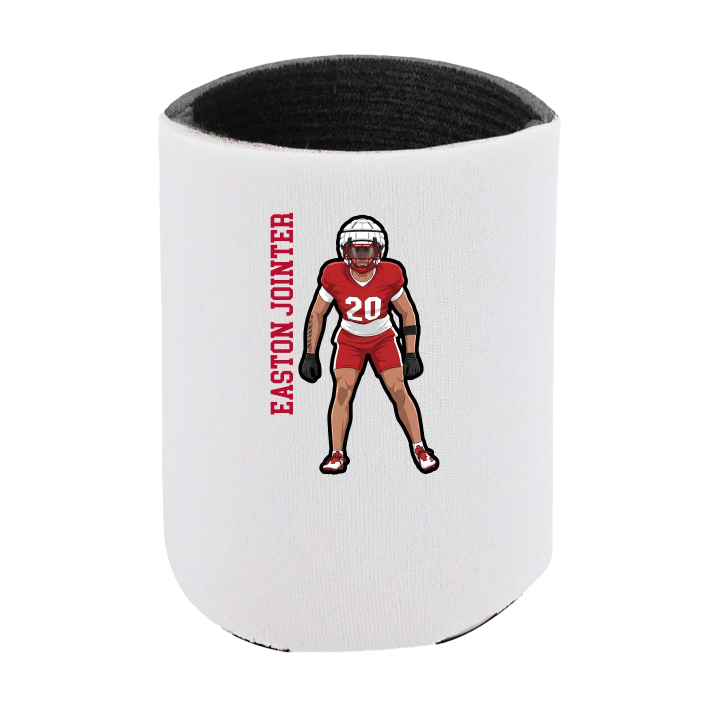 Can Holder — Name Vertical in White