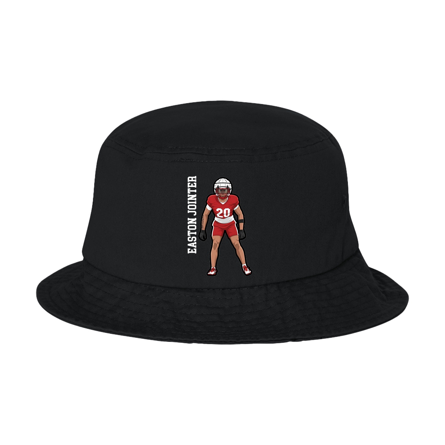 Bucket Cap — Name Vertical in Black