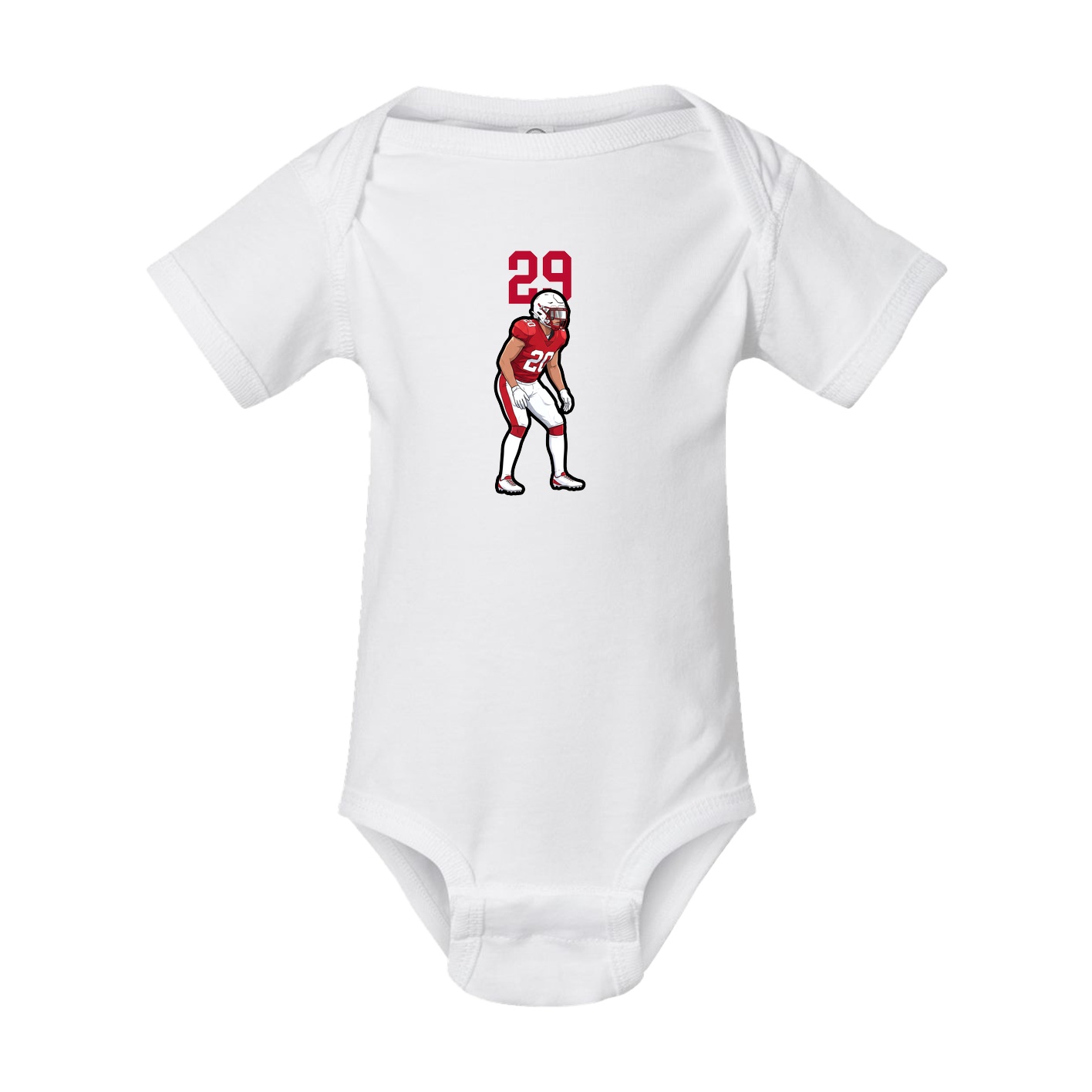 Baby Onesie — Number Top in White