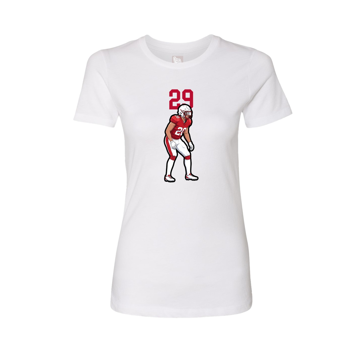 Womens Tee — Number Top in White