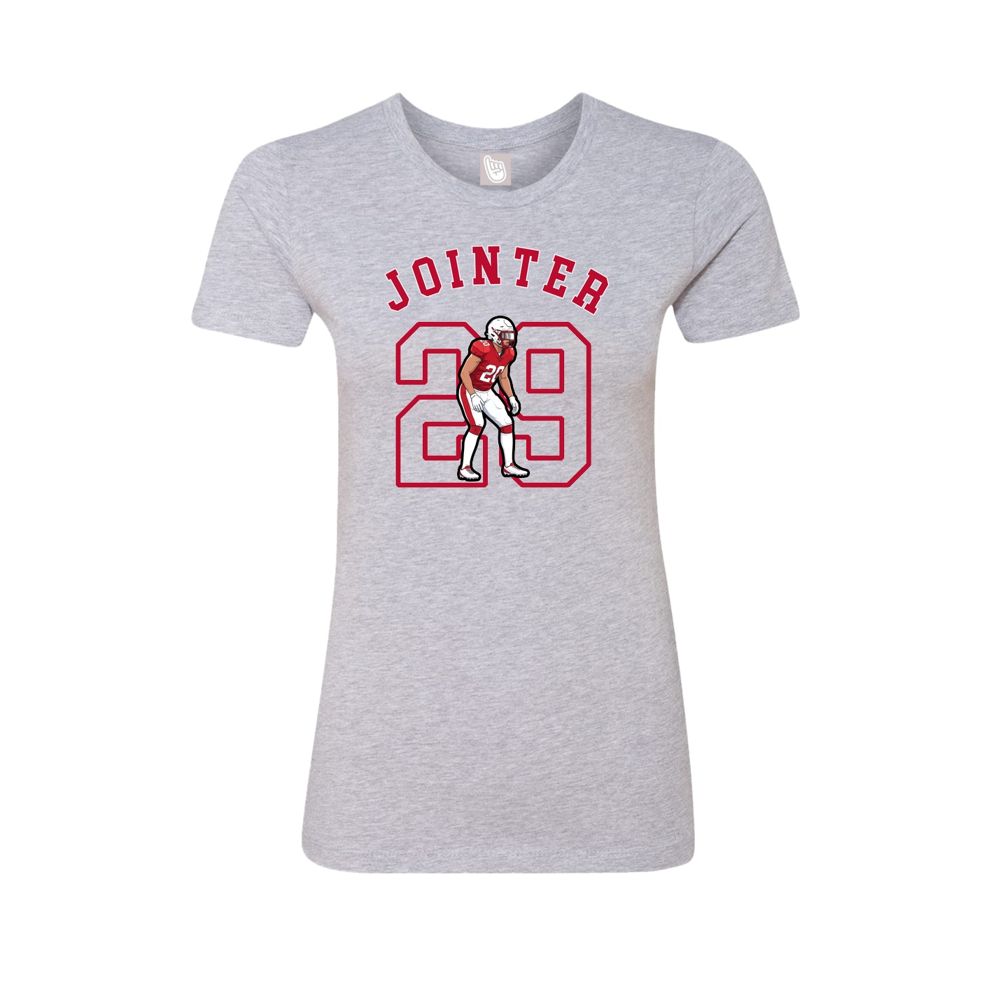 Fitted Women's Tee — Shirsey Arch in Grey