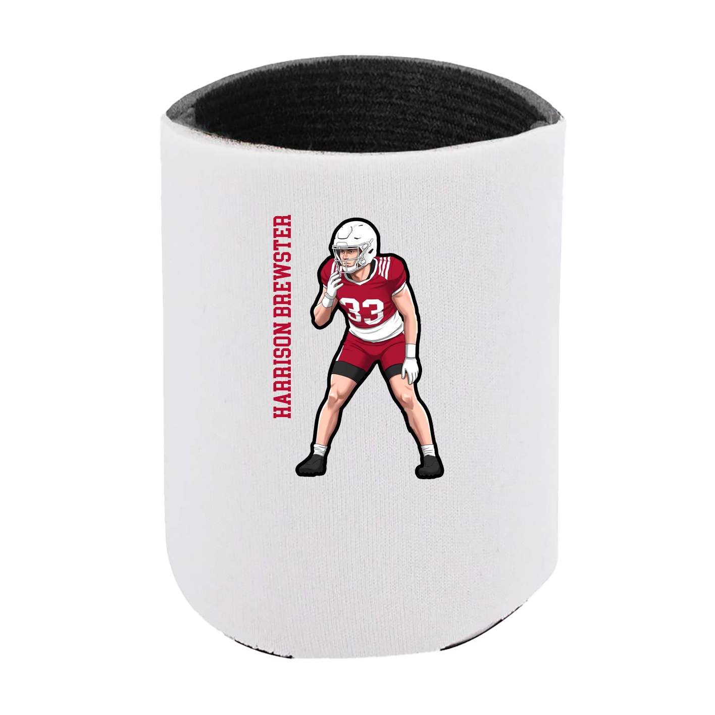 Can Holder — Name Vertical in White