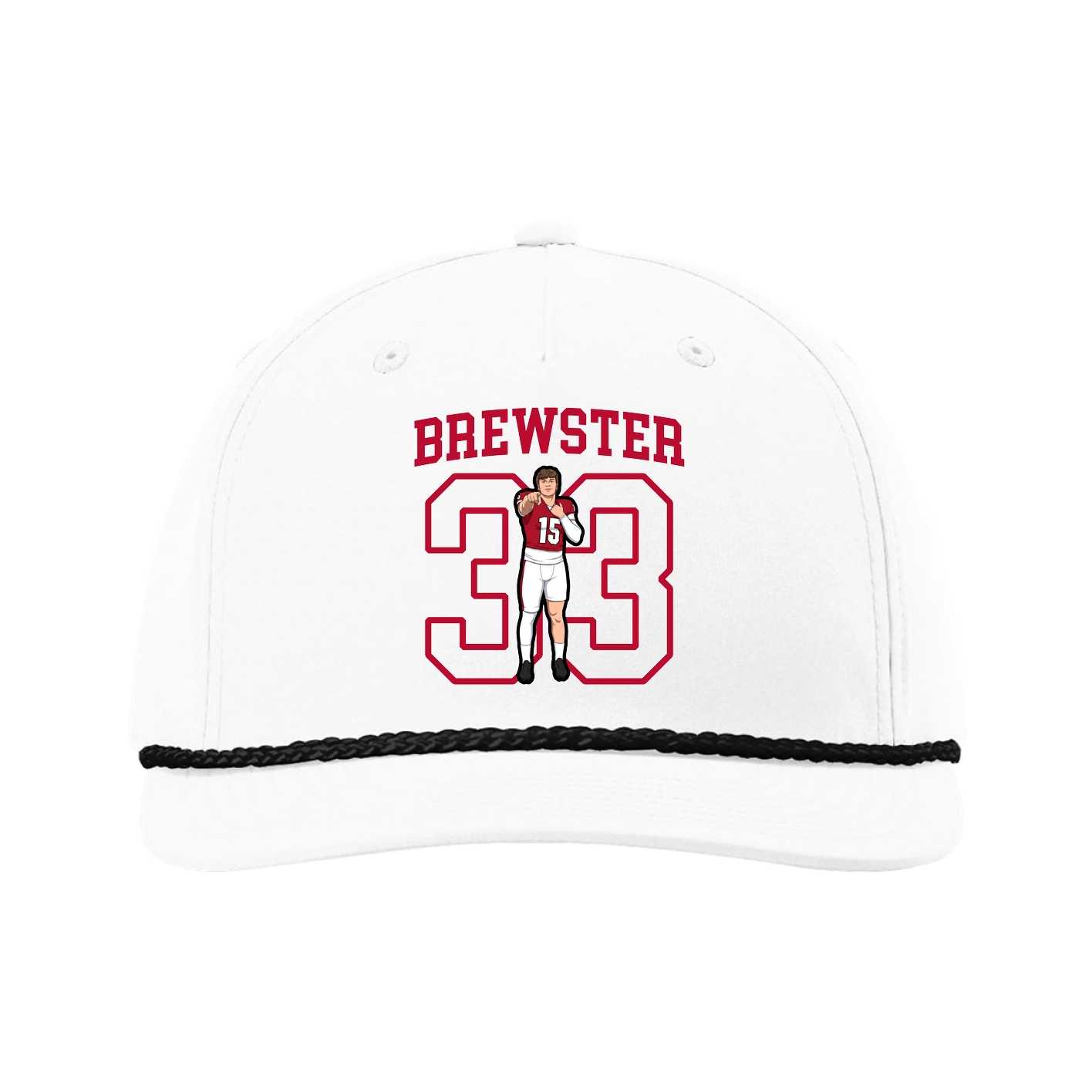 Five-Panel Classic Rope Cap — Shirsey in White