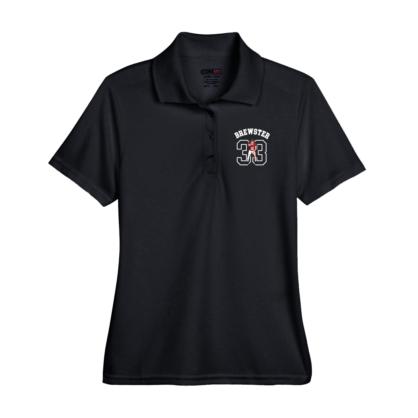 Performance Polo — Shirsey Arch in Black