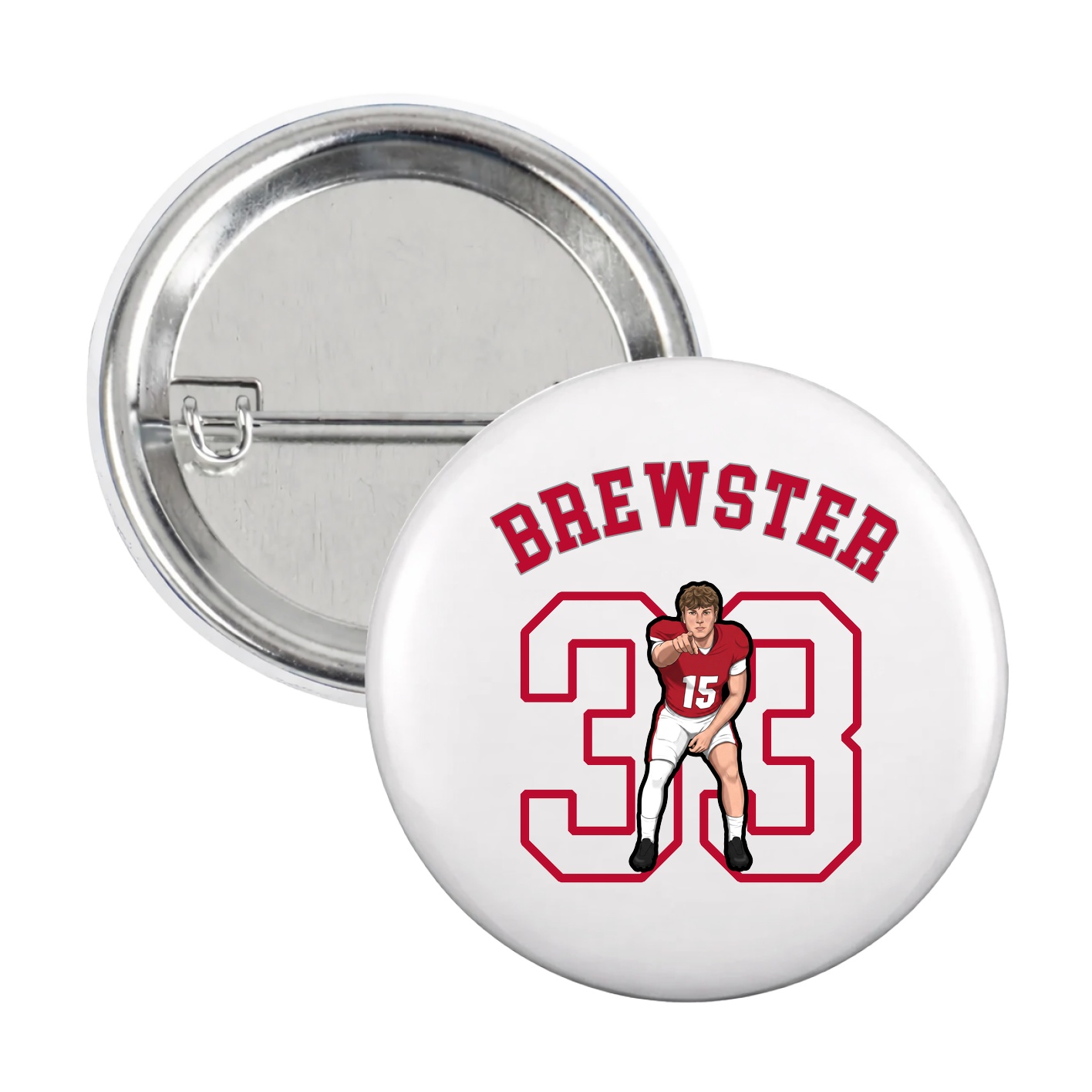 Game Day Button — Shirsey Arch in White