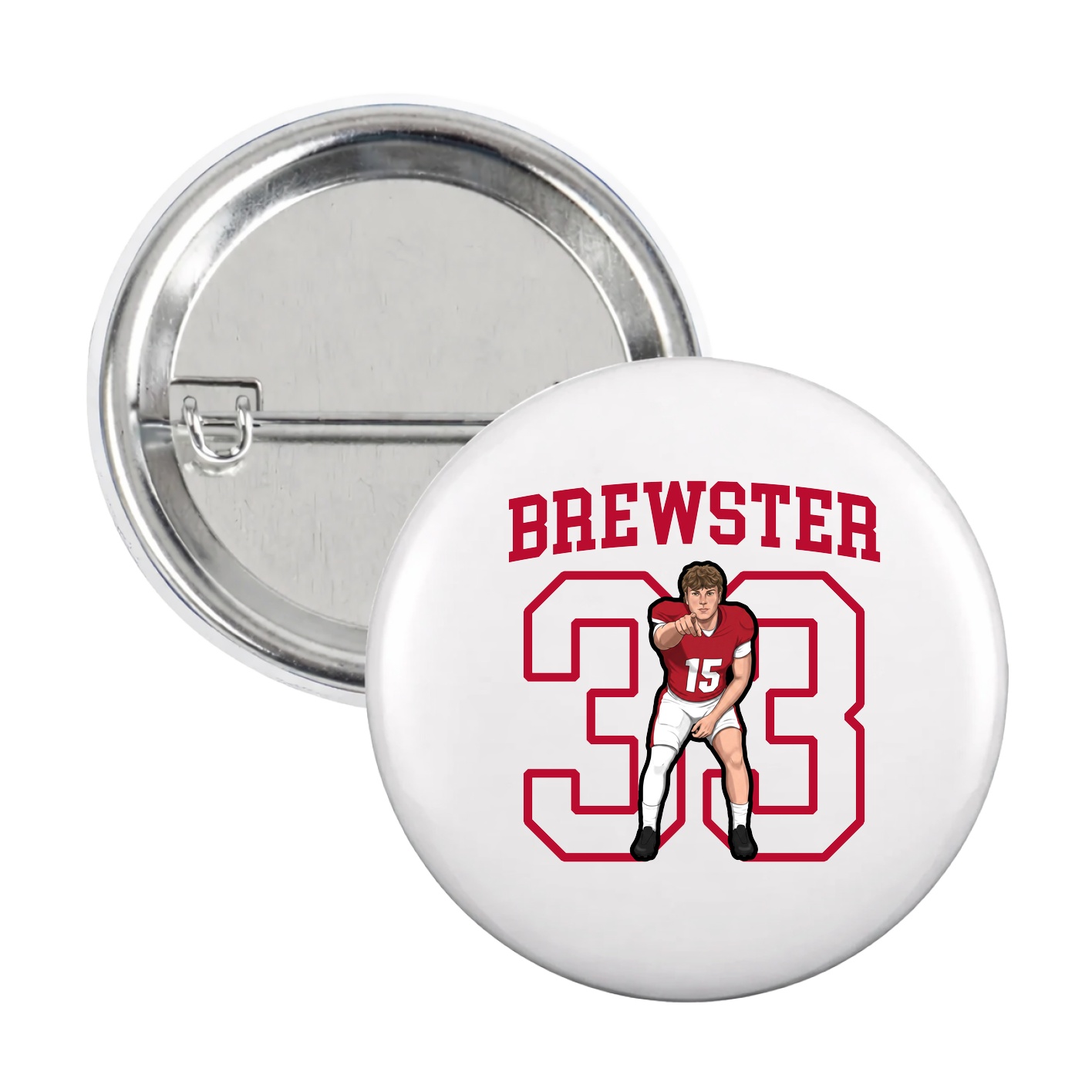 Game Day Button — Shirsey in White