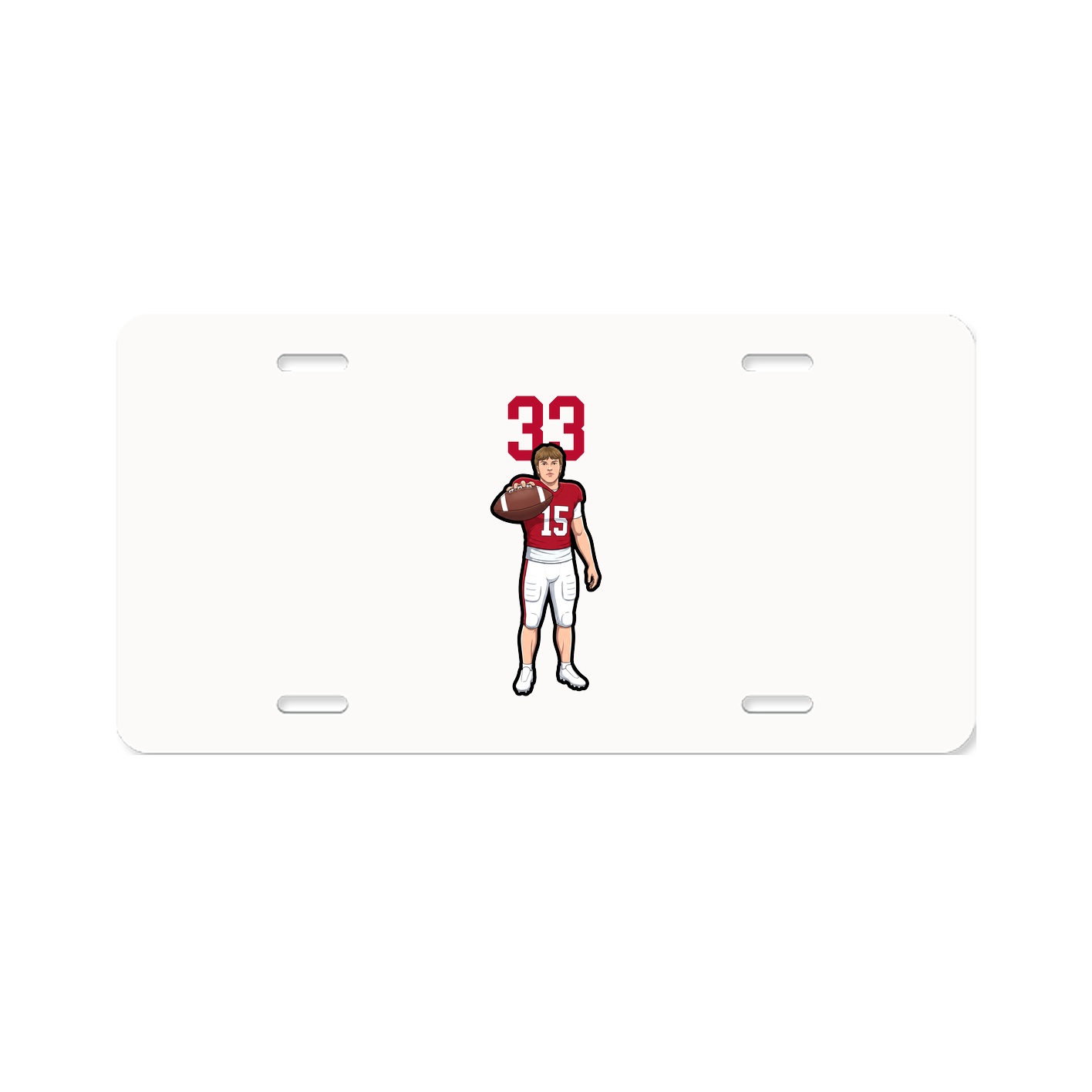 License Plate — Number Top in Classic