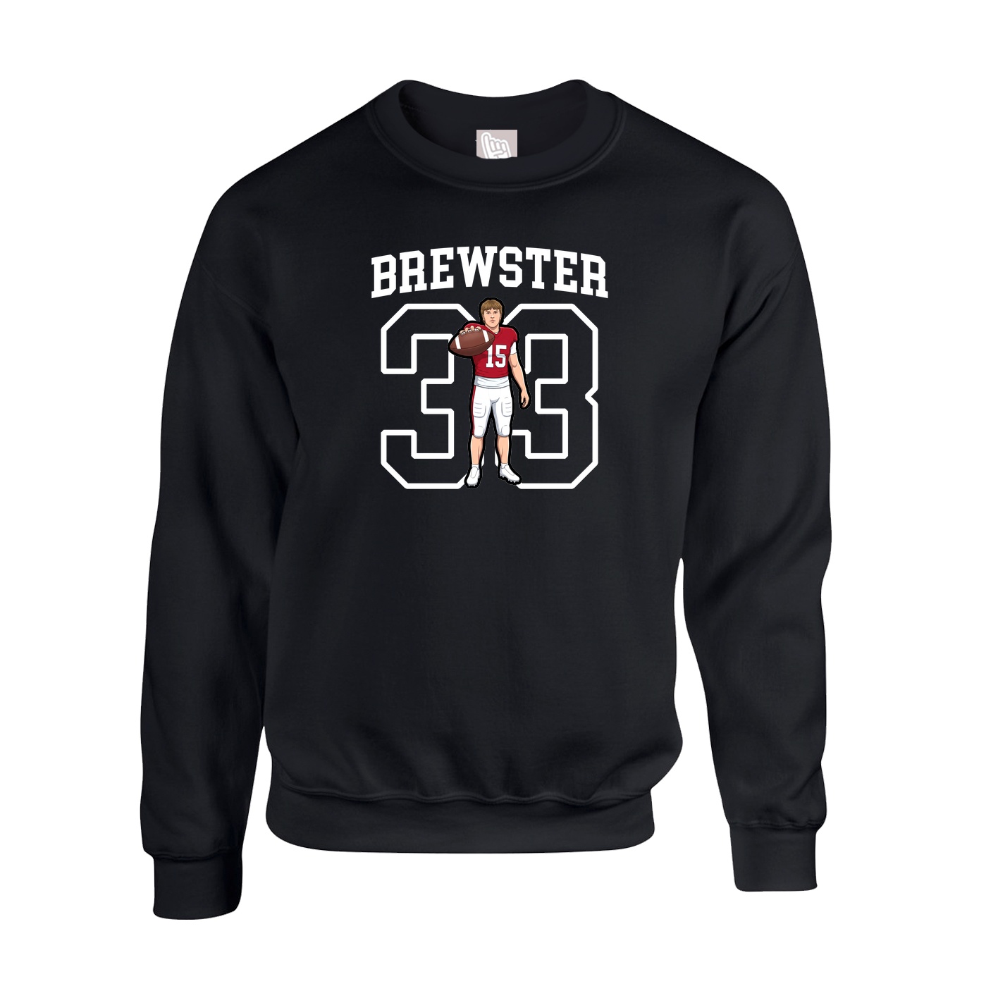 Fleece Crew — Shirsey in Black