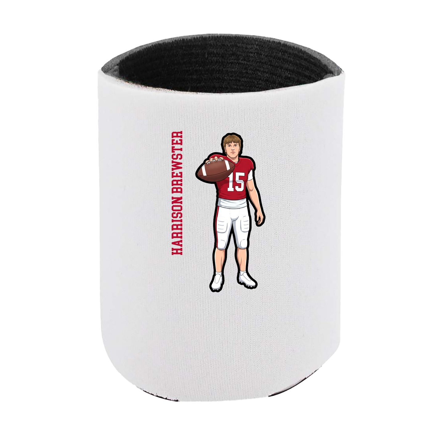 Can Holder — Name Vertical in White