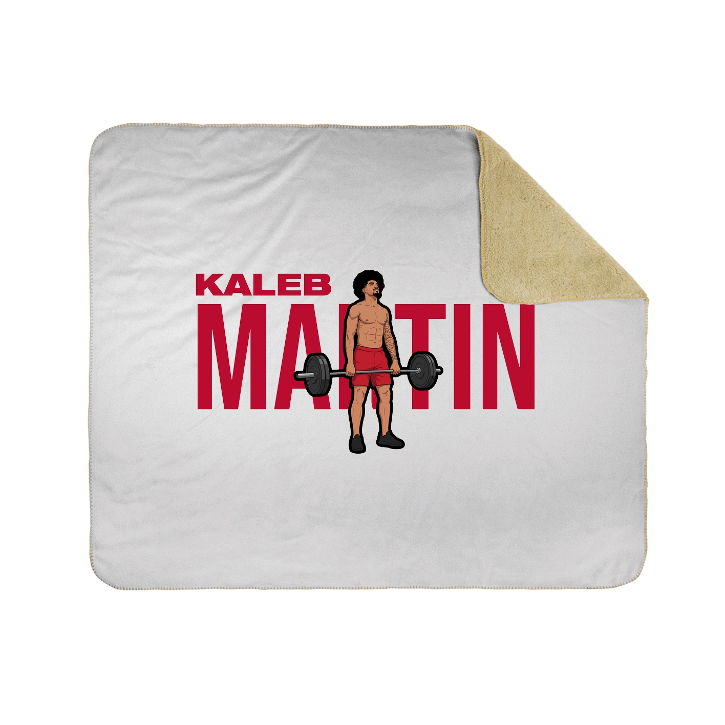 Throw Blanket — Player Name in White