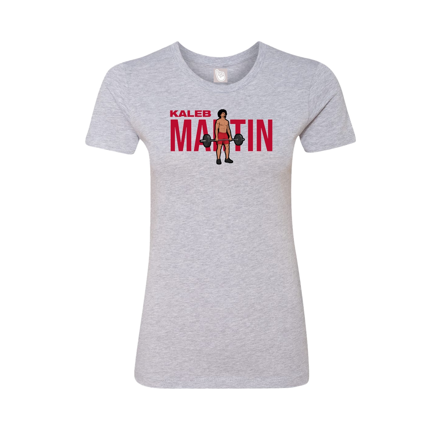 Womens Tee — Player Name in Grey