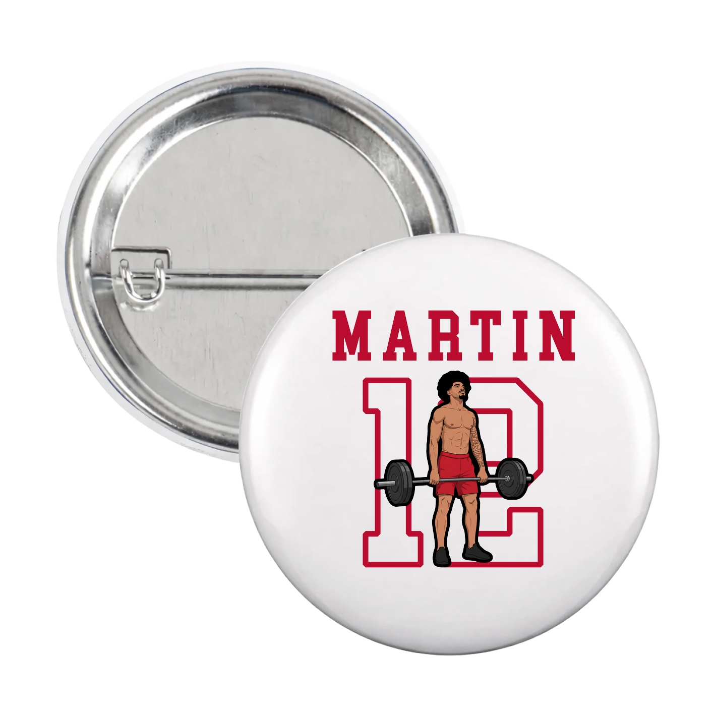 Game Day Button — Shirsey in White