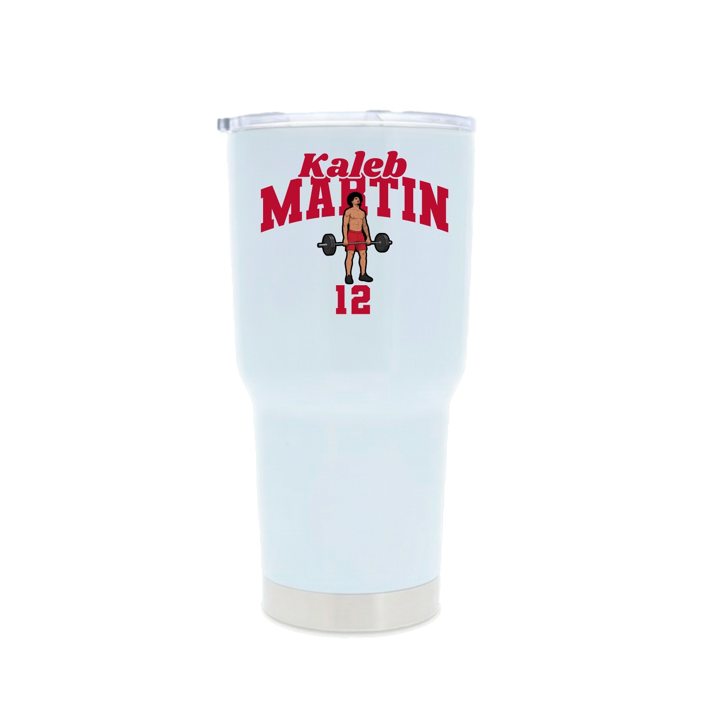 30oz Stainless Steel Tumbler — Signature Arch in White