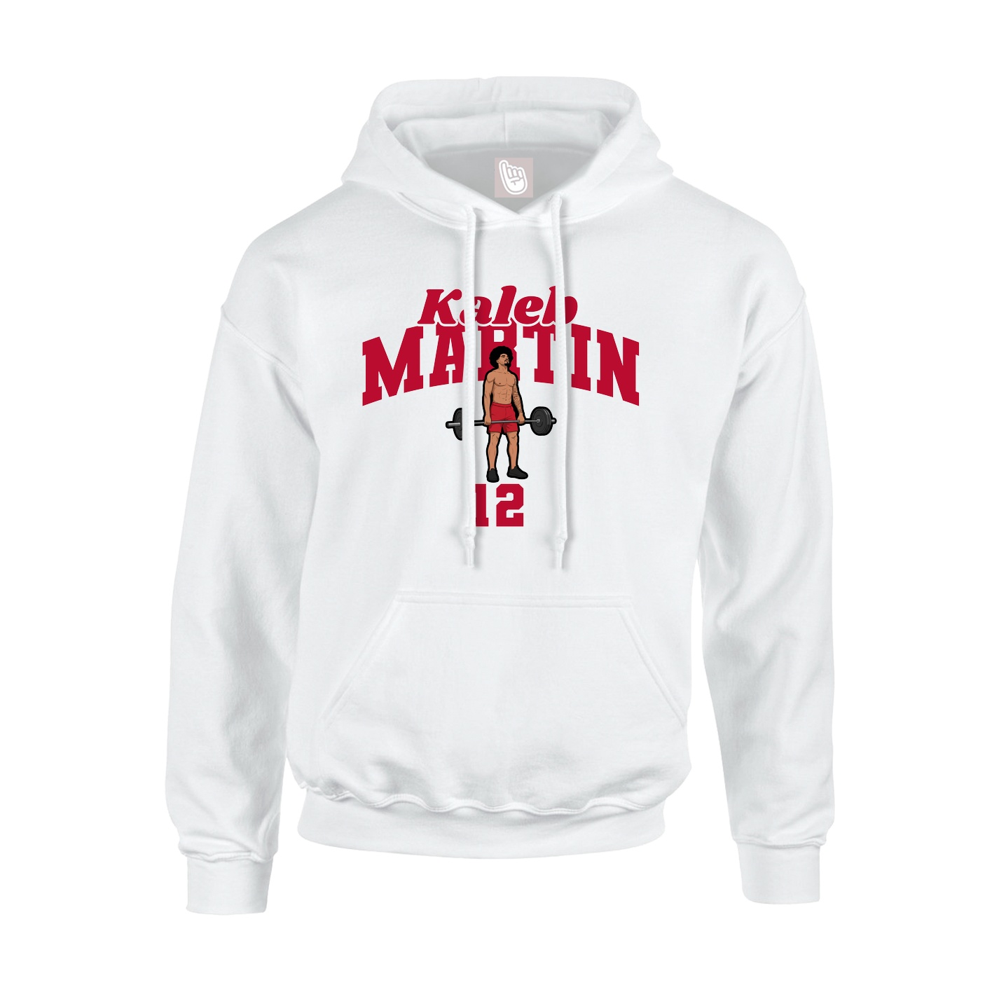 Youth Hoodie — Signature Arch in White