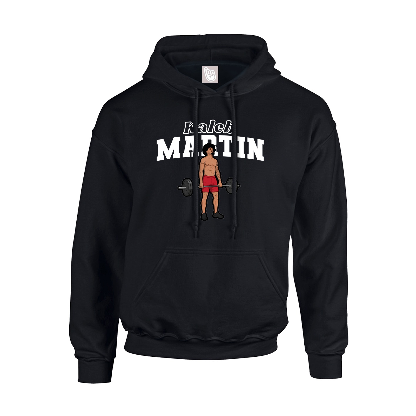 Youth Hoodie — Name Arch in Black