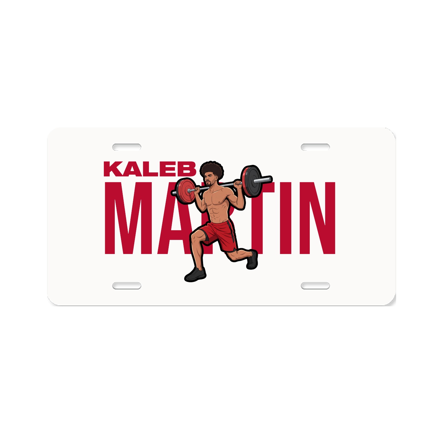 License Plate — Player Name in Classic