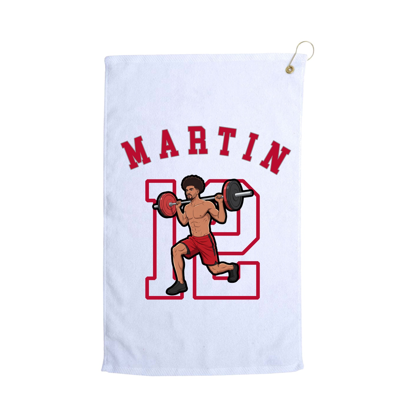 Golf Towel — Shirsey Arch in White