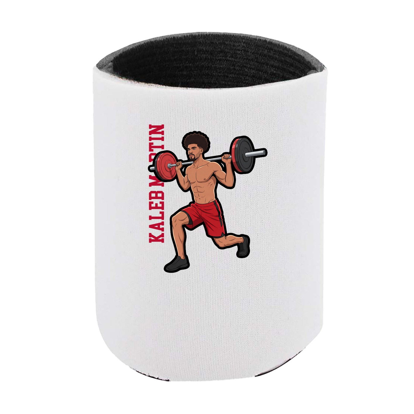 Can Holder — Name Vertical in White